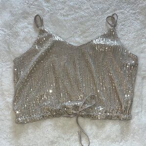 Women’s adjustable gold top